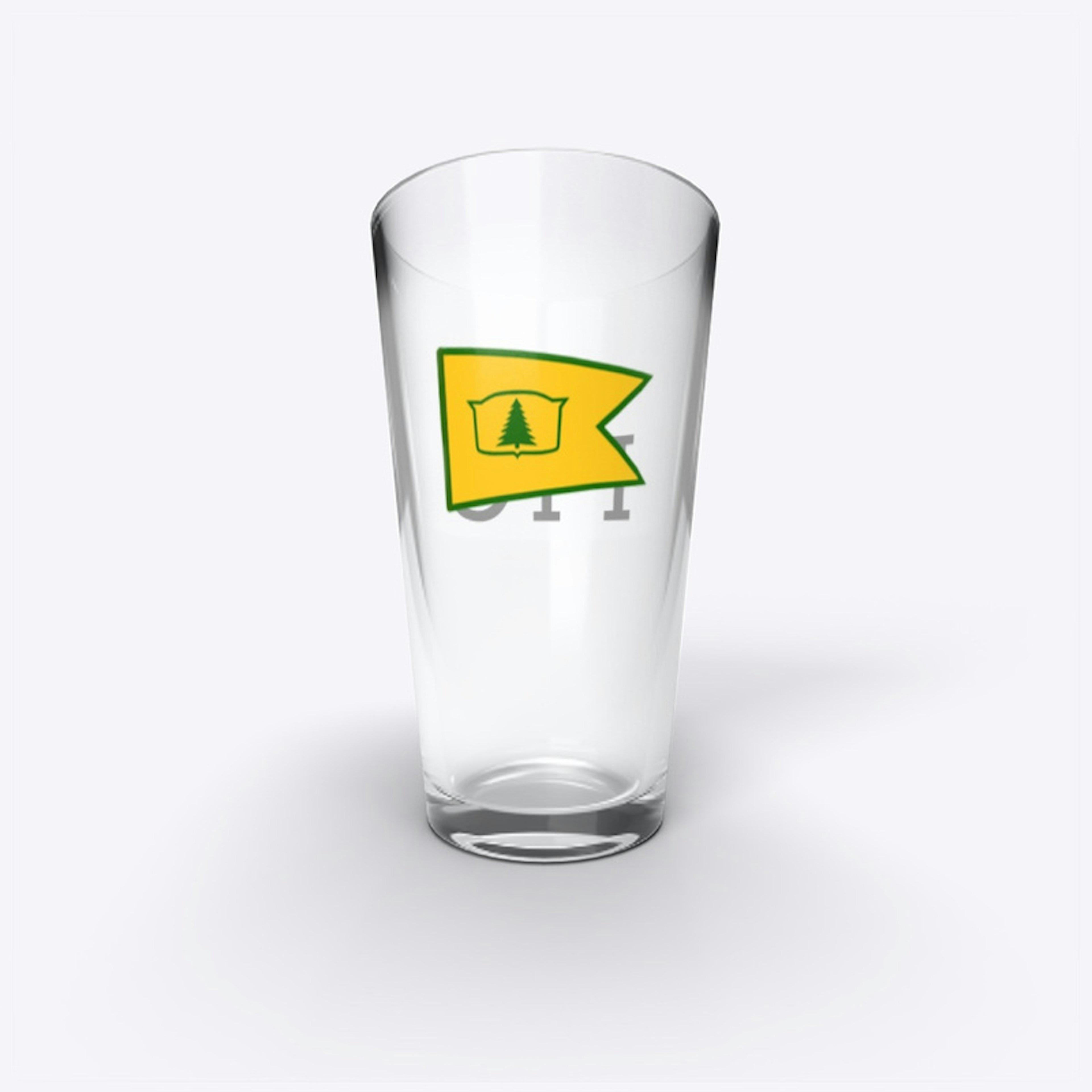 Tall beverage glass